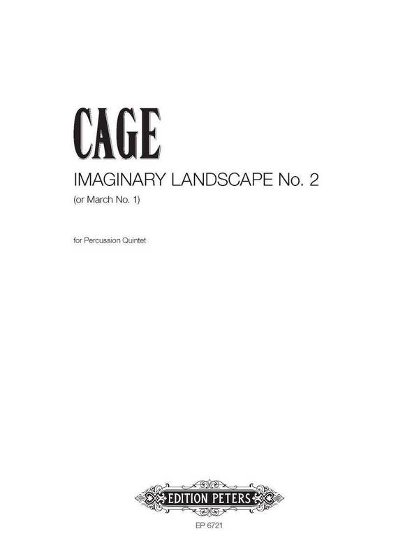 Imaginary Landscape no.2  for percussion quintet  Score