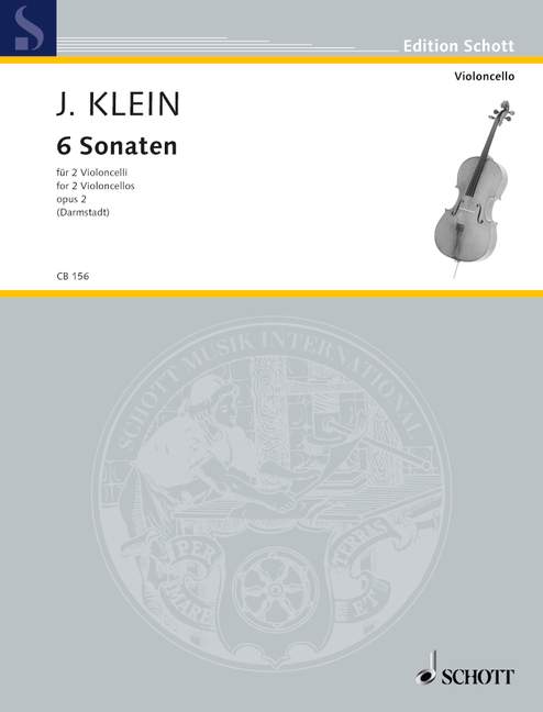 6 Sonaten op.2  für 2 Violoncelli  Spielpartitur