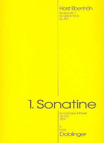 SONATINE NR.1 OP.36,1 FUER&nbsp;&nbsp;VIOLONCELLO UND KLAVIER (1979)&nbsp;&nbsp;