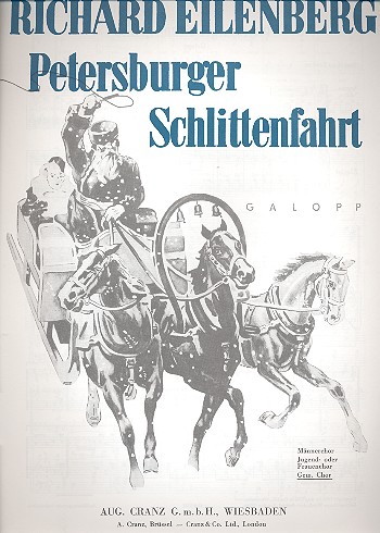 Petersburger Schlittenfahrt op.57  für gem Chor und Klavier  Klavierpartitur
