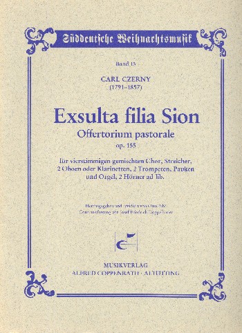 Exsulta filia op.155&nbsp;&nbsp;für Chor und Orchester&nbsp;&nbsp;Partitur