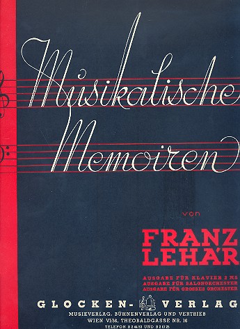Musikalische Memoiren:&nbsp;&nbsp;für Klavier&nbsp;&nbsp;