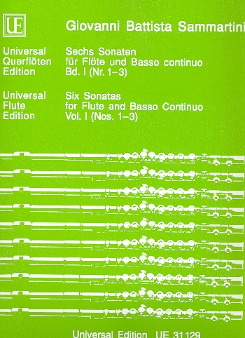 6 Sonaten Band 1 (Nr.1-3)  für Flöte und Bc  