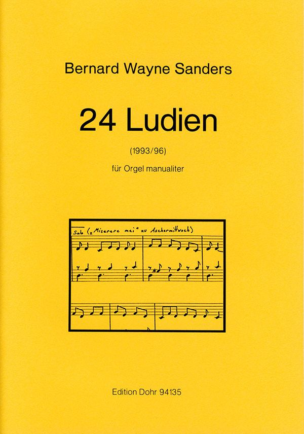 24 Ludien&nbsp;&nbsp;für Orgel manualiter&nbsp;&nbsp;