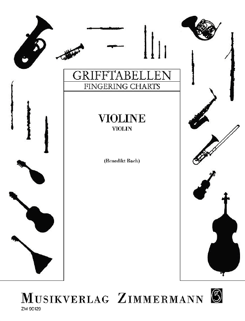 Grifftabelle&nbsp;&nbsp;für Violine&nbsp;&nbsp;