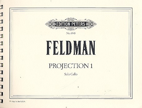 Projection 1&nbsp;&nbsp;for solo cello&nbsp;&nbsp;