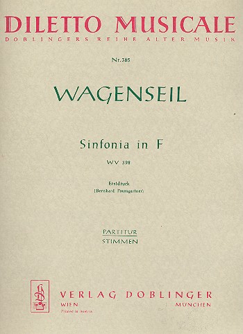 Sinfonia F-Dur WV398 für Orchester&nbsp;&nbsp;Partitur&nbsp;&nbsp;