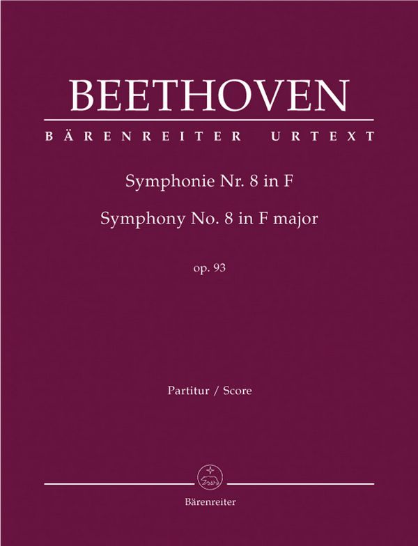 Sinfonie F-Dur Nr.8 op.93&nbsp;&nbsp;für Orchester&nbsp;&nbsp;Partitur