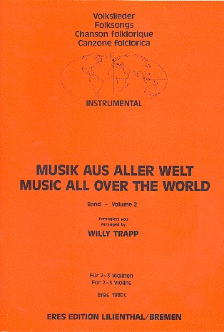 Musik aus aller Welt Band 2  für 2-3 Violinen  Partitur und Stimmen