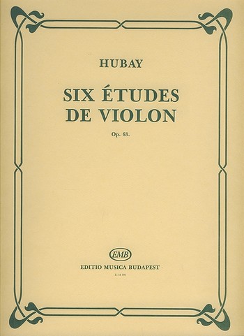 6 études de violon op.63    