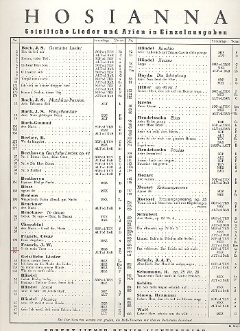 O du mein Trost&nbsp;&nbsp;für mittlere bzw. tiefe Singstimme und Klavier&nbsp;&nbsp;