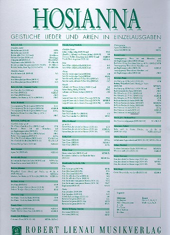 Der Friede sei mit euch  Für tiefe Singstimme und Klavier  