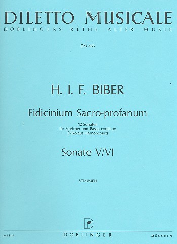 12 Sonaten Band 3 (Nr.5-6) für  Streicher und Bc  Stimmen (1-1-(1-1)-1)