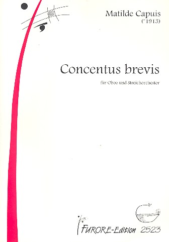 Concentus brevis  für Oboe und Streichorchester  Partitur