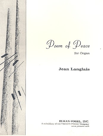 Poem of Peace&nbsp;&nbsp;for organ&nbsp;&nbsp;
