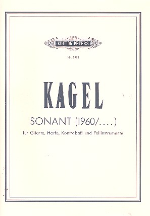 Sonant&nbsp;&nbsp;für Gitarre, Harfe, Kontrabassund Fellinstrument&nbsp;&nbsp;