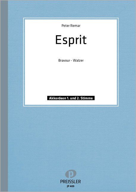 Esprit Bravour-Walzer&nbsp;&nbsp;für 2 Akkordeons&nbsp;&nbsp;Spielpartitur