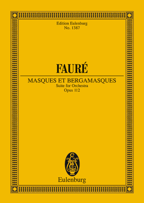 Masques et bergamasques op.112&nbsp;&nbsp;for orchestra&nbsp;&nbsp;Studienpartitur