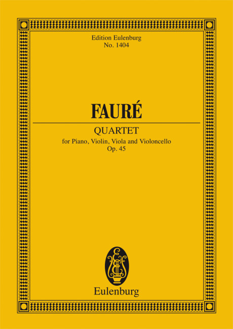 Quartett g-Moll Nr.2 op.45&nbsp;&nbsp;für Klavier und Streichtrio&nbsp;&nbsp;Studienpartitur