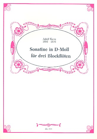 Sonatine d-Moll  für 3 Blockflöten (SSA)  Spielpartitur