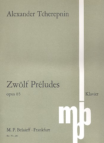 12 Préludes op.85 für Klavier  für Klavier  