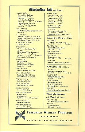 Einfach lachhaft Polka für&nbsp;&nbsp;Klarinette und Klavier&nbsp;&nbsp;