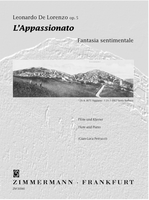 l'appassionato op.5 fantasia  sentimentale fuer floete u. klavier  petrucci, gian-luca, ed