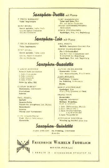 Rondo  für 4 Saxophone (AAAT)  Stimmen