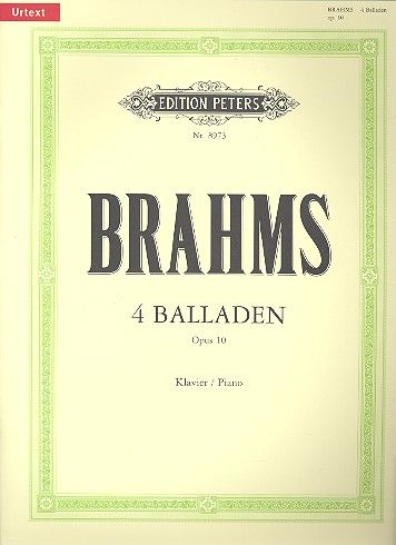 4 Balladen op.10&nbsp;&nbsp;für Klavier&nbsp;&nbsp;