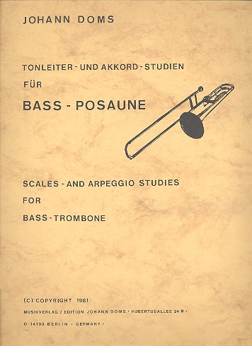 Tonleiter- und Akkordstudien  für Bassposaune  