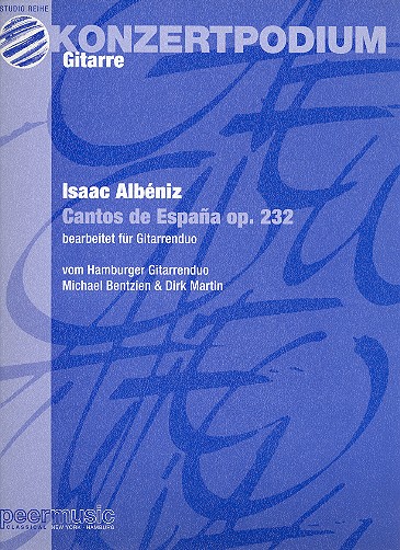Cantos de Espana op.232  für 2 Gitarren  Spielpartitur