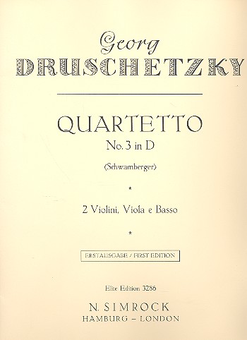 Streichquartett D-Dur Nr.3    Stimmen