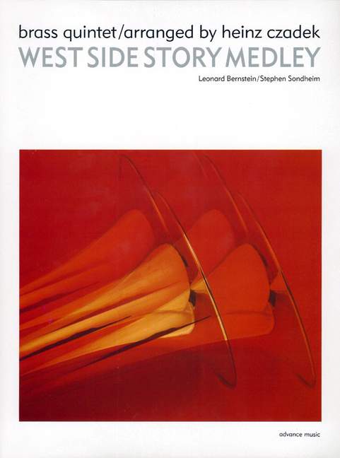 West Side Story Medley&nbsp;&nbsp;for 2 trumpets, horn (F), trombone and tuba&nbsp;&nbsp;score and parts