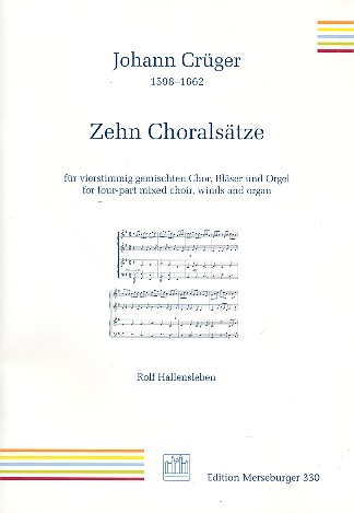 10 Choralsätze  für gem Chor, Bläser und Orgel  Partitur