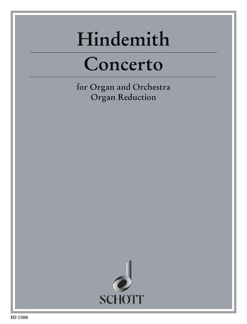 Concerto  für Orgel und Orchester  Orgelauszug