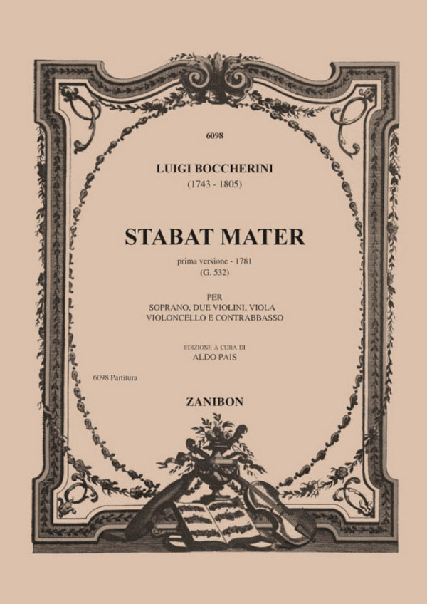 Stabat mater prima versione G532  für Sopran und Streicher  Partitur