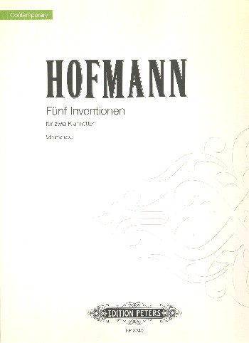 5 Inventionen  für 2 Klarinetten  Stimmen