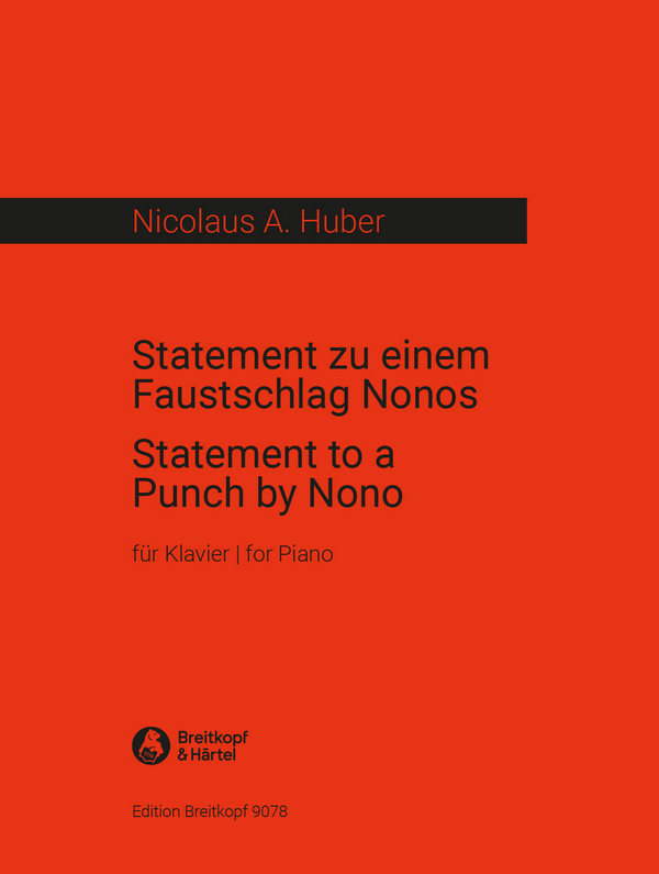 Statement zu einem Faustschlag Nonos  für Klavier  