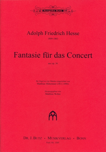 Fantasie für das Concert op.36  für Orgel zu 4 Händen  