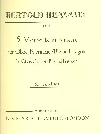 5 moments musicaux op.48  für Oboe, Klarinette, Fagott  Stimmen