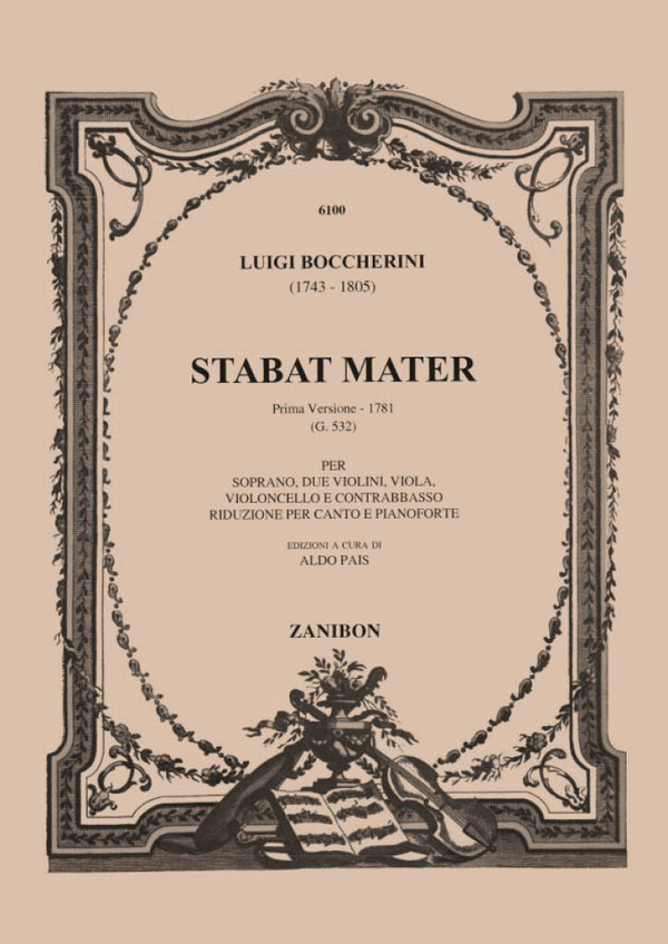Stabat mater prima versione G532  für Sopran und Streicher  Klavierauszug