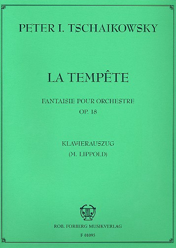 La tempête op.18&nbsp;&nbsp;Fantasie für Orchester&nbsp;&nbsp;Klavierauszug