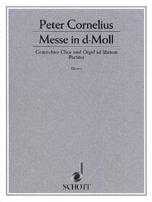 Messe d-Moll  für gem Chor a cappella (Orgel ad lib)  Partitur