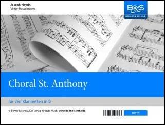 Choral St. Anthony für  4 Klarinetten in B  Partitur und Stimmen