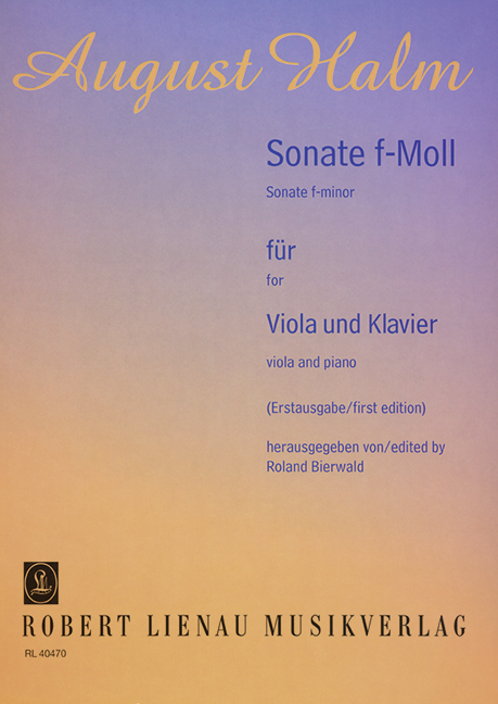 Sonate f-Moll&nbsp;&nbsp;für Viola und Klavier&nbsp;&nbsp;