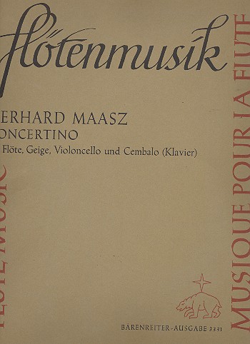 Concertino für Flöte, Violine,  Violoncello und Cembalo (Klavier)  Stimmen