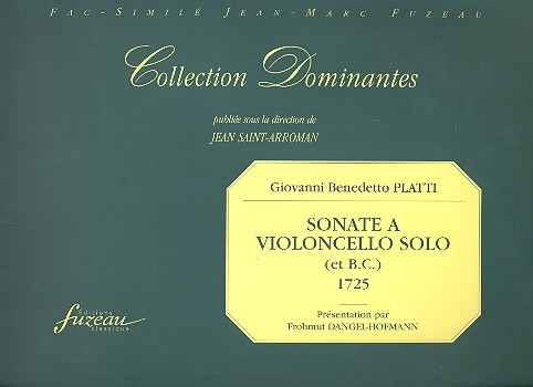 Sonate a violoncello solo (et bc)  1725 Faksimile  