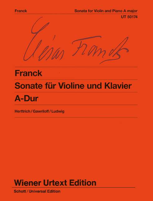 Sonate A-Dur  für Violine und Klavier  