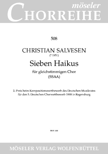 7 Haikus  für gleichstimmigen Chor (SSAA)  Partitur