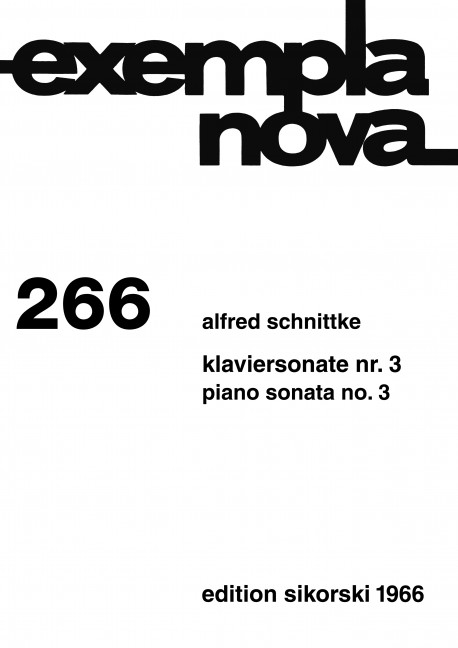 Sonate Nr.3&nbsp;&nbsp;für Klavier&nbsp;&nbsp;
